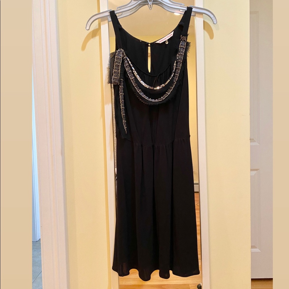 Rebecca Taylor Embellished Black Dress